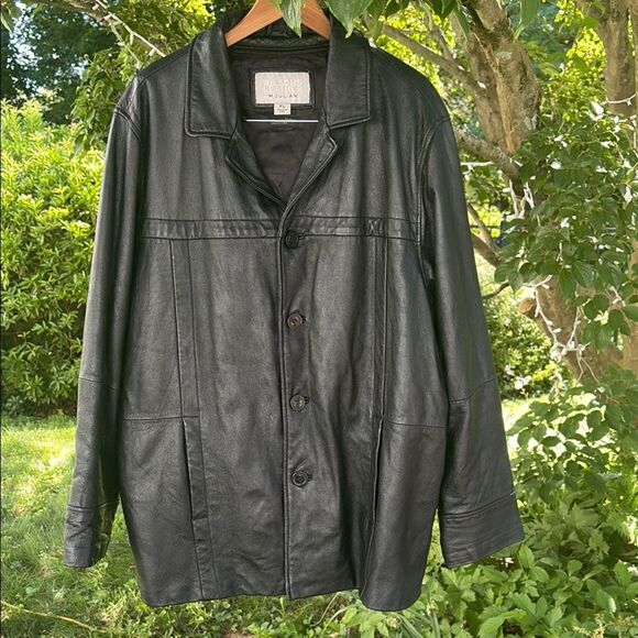 Wilsons Black Leather M Julian  Jacket XL - Picture 1 of 7